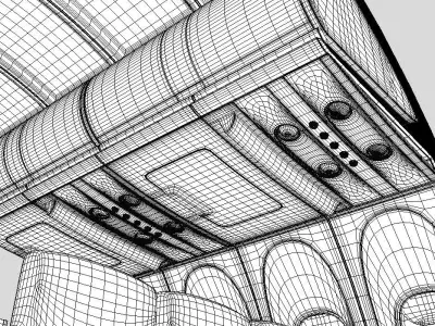 collection airplane chair 3 colors  3D model