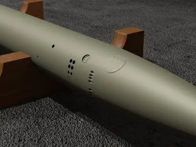 Torpedo G7a Germany WWII Free 3D model