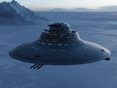 Haunebu 4 ufo spaceship 3D model