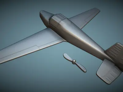 Bucker Bu-181 Bestmann - 3D Printable Model 3D print model