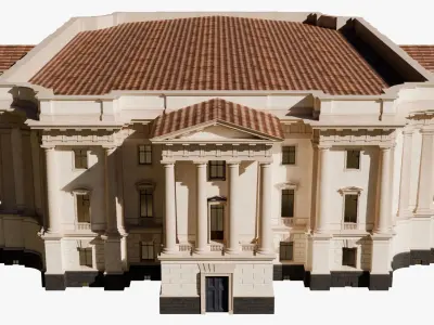 Neoclassical Palace - Government Classical Building 3D Model 3D model