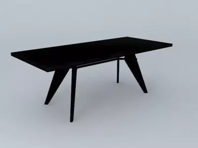 Small EM Table Jean Prouvé 1950 Free 3D model