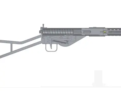 STEN MkI Star 3D model