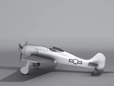 Focke wulf fw 190 A-8 Low-poly 3D model