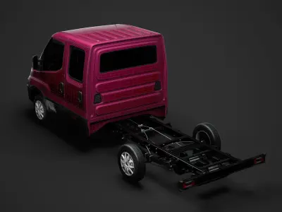 Iveco Daily Crew Cab L2 Chassis 2014 3D model
