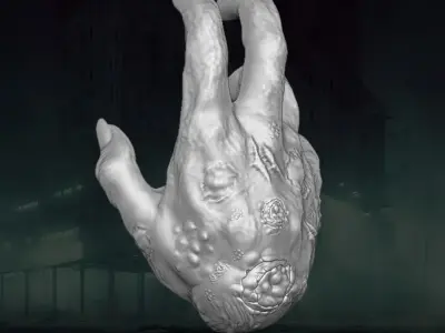 Zombie Hands 3D printable files for Action Figures 3D print model