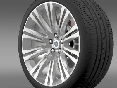 Lancia Thema 2014 wheel 3D model