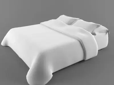 3D Bed Free Obj Model Free 3D model