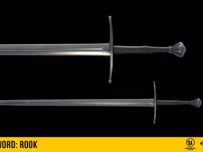 Longsword- Rook Free low-poly 3D model