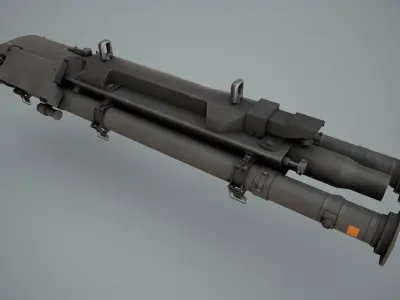 AIM-92 Stinger Launcher Low-poly 3D model