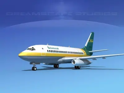 Boeing 737-100 Bahamasair 1 3D model