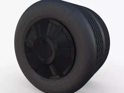 Tesla Truck Wheel 3 3D model