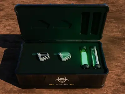 Loot box container Low-poly 3D model