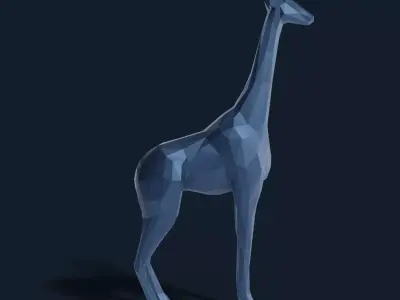 Low Poly Giraffe Low-poly 3D model