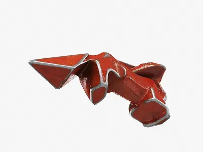 Figurine fox 3D model