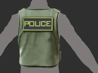 Special Force Cobra Vest 3D Model  Austrian Tactical Armor Low-poly 3D model