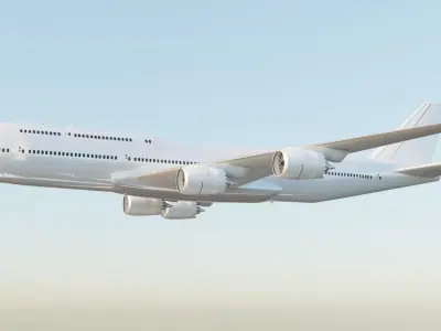 Boeing 747-8i Intercontinental  3D model
