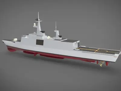 la fayette class frigate 3D model