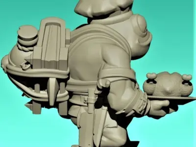 Toad cook 3D print model