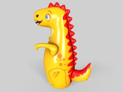 Inflatable Dinosaur Low-poly 3D model