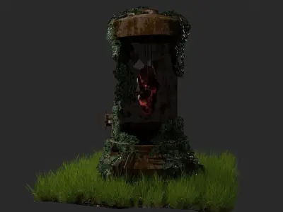 3D Horrible Rusty Tube or lab capsule Realistic 3D model