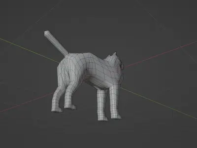 Low poly dog Free low-poly 3D model
