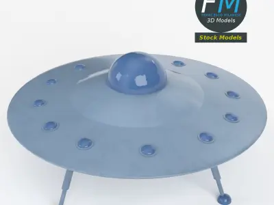 Flying saucer 2 3D model