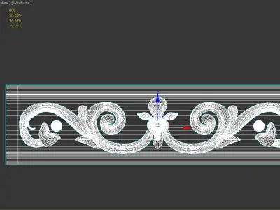 Marble Skirting Free 3D model