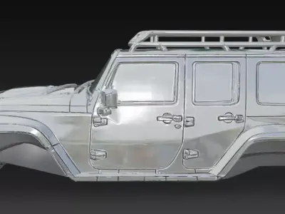 jeep upper body 3D model