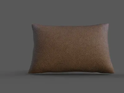 Cushion furniture Low-poly 3D model 6
