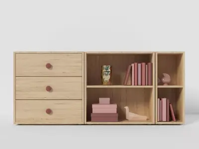 Flexa Popsicle Chest Cherry 3D model