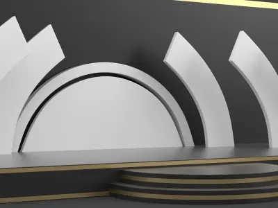 Empty Stage Design Free 3D model