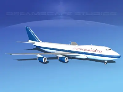 Boeing 747-100 United Cargo 3D model