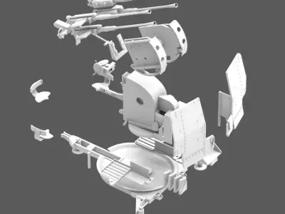 German 20mm Flak 38 3D print model