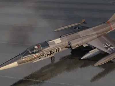 Lockheed F-104C Starfighter  3D model