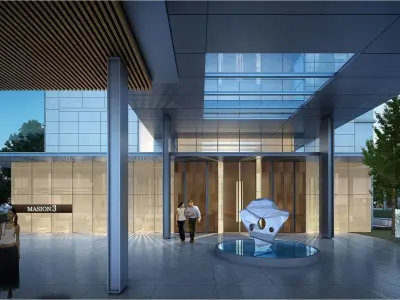 office building Commercial streets 3D model