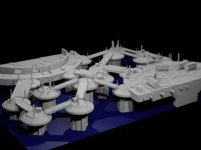 NeoPlatformers Big Platform Set 3D print model