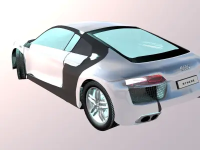 Audi R8 Sport Car Free 3D model