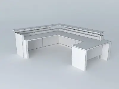 Reception Desk Free 3D model purchase