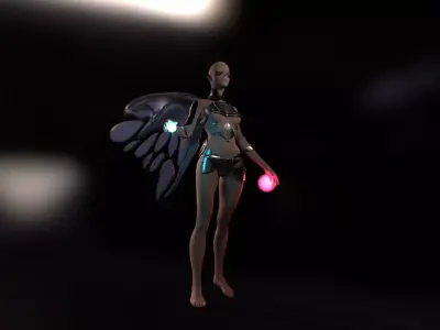 Sci-Fi Angel Free 3D model