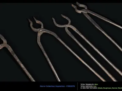 Inquisition - Tools Low-poly 3D model