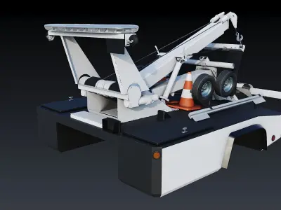 Wrecker tow Body Low-poly 3D model