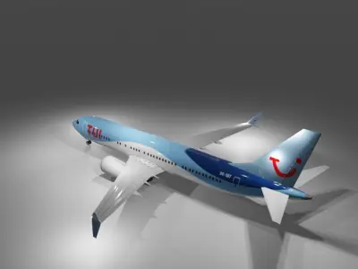 TUI Airlines Boeing 737max 8 3d model  Low-poly 3D model