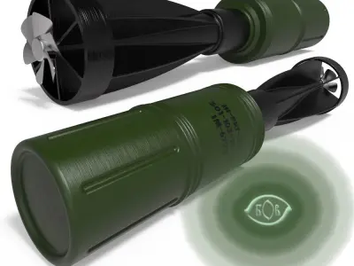 Moulage Drone Bomb Grenade RKG 1600 for drone 3D model