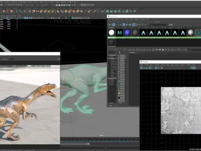 small dinosaur  Low-poly 3D model