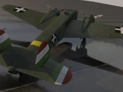 Caproni Ca-135 bis 3D model