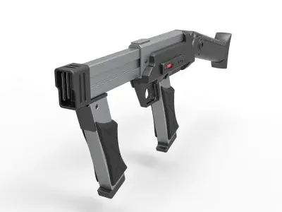 Blaster rifle from the movie Lost in space 1998 3D model