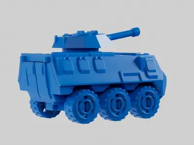 Lego Toy Tank 3D model