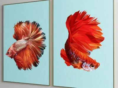 Photo Frame 47 Low-poly 3D model