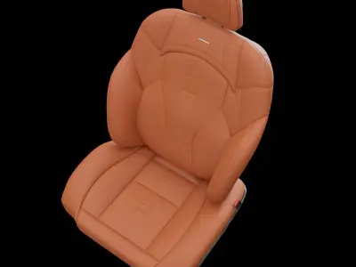 Car seat executive brown 3D model